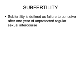 subfertility
