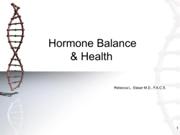 Hormone Balance 2004