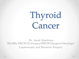 Carcinoma of Thyroid Gland