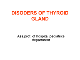 disoders of thyroid gland