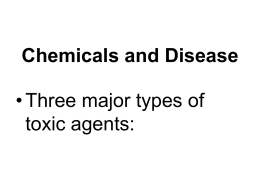 Chemicals and Disease