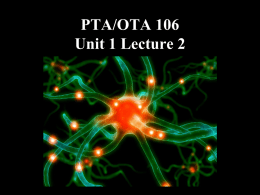 PTA/OTA 106 Unit 1 Lecture 2 PP