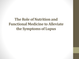 The Role of Nutrition and Functional Medicine to