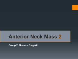 Anterior Neck Mass 2 Group 2