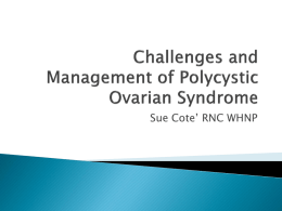 Polycystic Ovarian Syndromex
