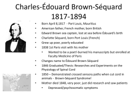 C. E. Brown-Seguard M.D.