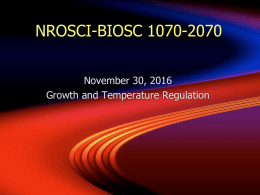 nrosci-biosc 1070-2070 - Pitt Honors Human Physiology