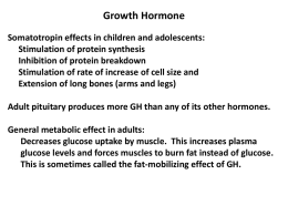 gh the growth hormone