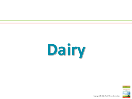 Dairy - Dr. Michelle Robin