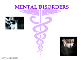 Mental Disorders PP