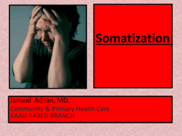 Somatization