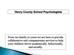 Resources - Henry County Schools