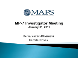 MAPS MP-7 Protocol Review