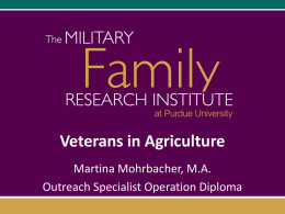 Veterans in Agriculture: Military 101