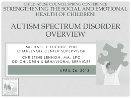 Uncovering the Social Cues for Autism Spectrum