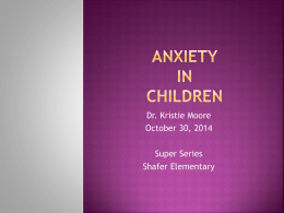 Anxiety Presentation - Katy Independent School District