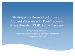 Strategies for Promoting Success of Student Veterans with Post