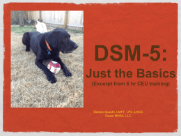 DSM-5 Condensed Training