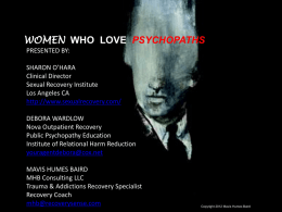 Psychopaths- Scary people that look frightening