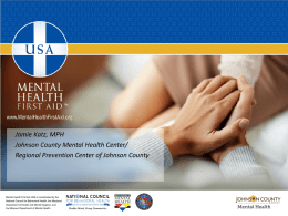 Mental Health First Aid - The National Association for the Education
