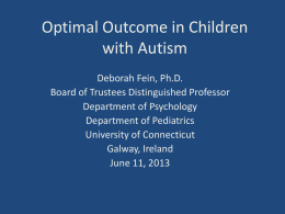 Can Children with Autism Recover?