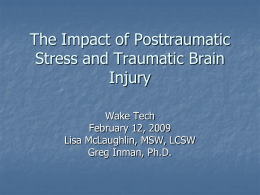 The Impact of Post Traumatic Stress and Traumatic Brain
