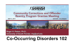 NIMH Co-Occurring Disorders Curriculum