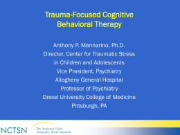 Trauma-Focused Cognitive Behavioral Therapy