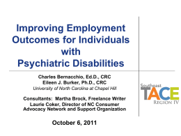 Improving Employment Outcomes for Individuals with