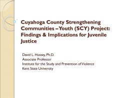 What the Research Tells Us about Youth in the Juvenile