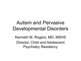 Mini Med School Autism Presentation