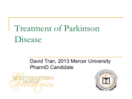 Treatment of Parkinson Disease