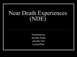 Near Death Experiences - UCSD Cognitive Science
