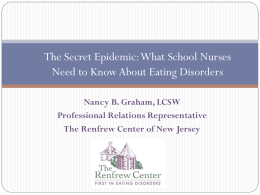 Identifying Eating Disorders