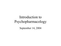 Introduction to Pharmacology