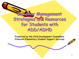 Behavior Management Strategies and Resources for Students with