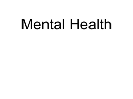 Mental Health - Madison Public Schools