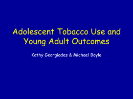 Adolescent Substance Use and Young Adult Outcomes: Evidence