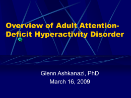 Overview of Adult Attention