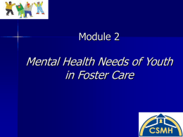 Module 2 - School Mental Health