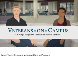 Veterans On Campus ppt