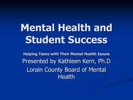 Student Mental Health - ESC of Lorain County