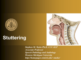 SPPA 2000 Stuttering slides