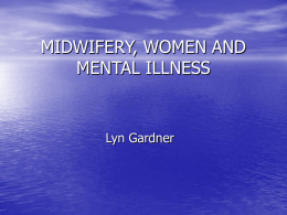 Midwifery, Women and Mental Illness