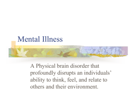 Mental Illness Notes