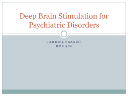 Deep Brain Stimulation for Psychiatric Disorders