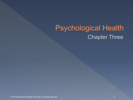 Psychological Health - McGraw Hill Higher Education