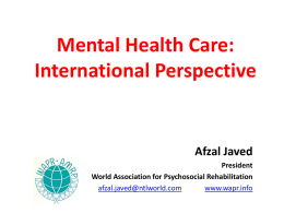 mental health care in asia needs & gaps