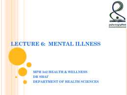 MPHLECTURE6 - health and wellness