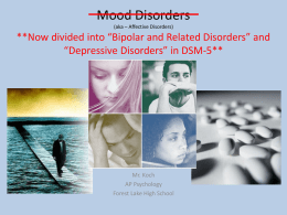 Depressive and Bipolar Disorders